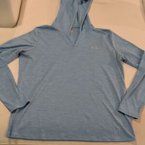 Under Armour Sky Blue HeatGear Lightweight Hoodie